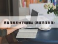 上饶黑客漫画素材下载网站（黑客动漫头像）